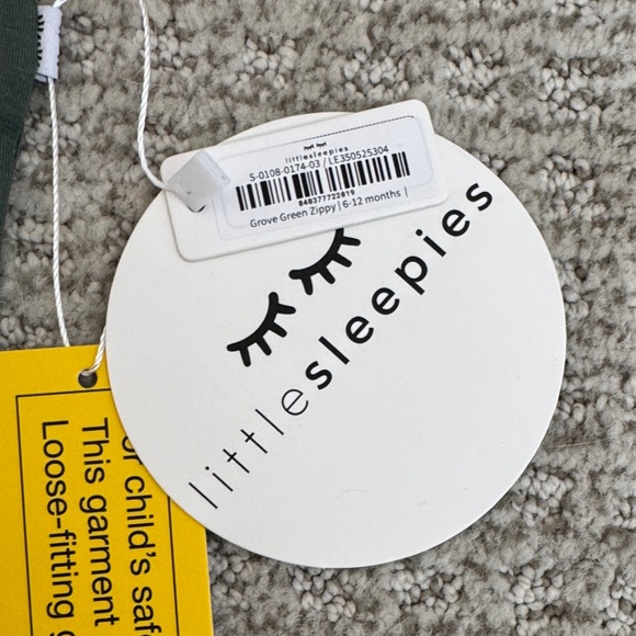 Little Sleepies Grove Green Zippy - Picture 2 of 4